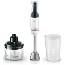 Hand Blender Bosch, ErgoMaster Series 4, 800W, Stepless Speed, Metal Foot, Ceramic Connect, White - MSM4W420