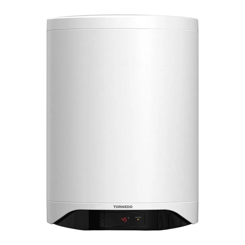 Electric Water Heater Tornado, 50L, Enamel, Smart, Digital Display, White - TEEE-50D1W