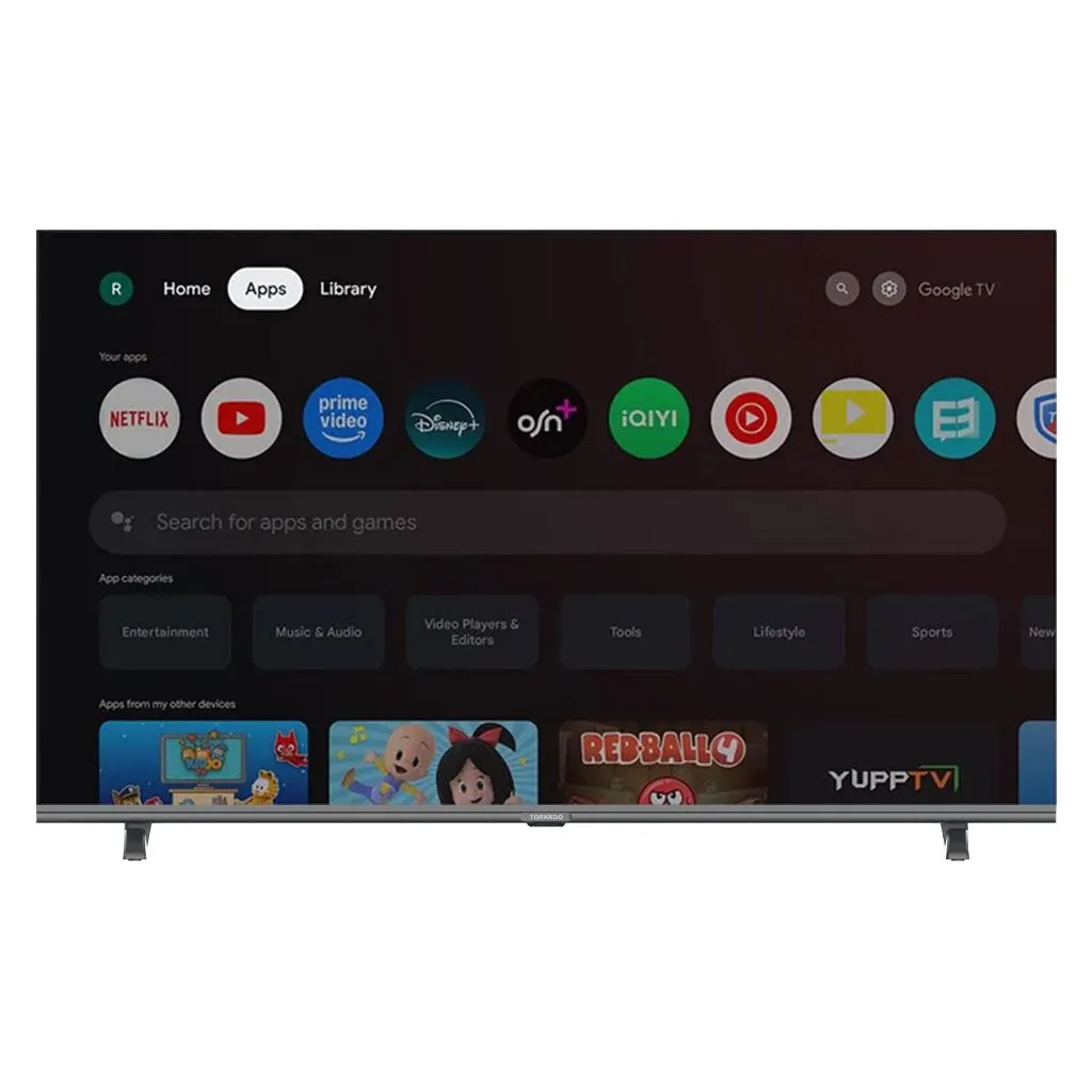 Smart TV Tornado, 43 inch, FHD, Frameless, Google TV, Built-in Receiver - 43EA3300E