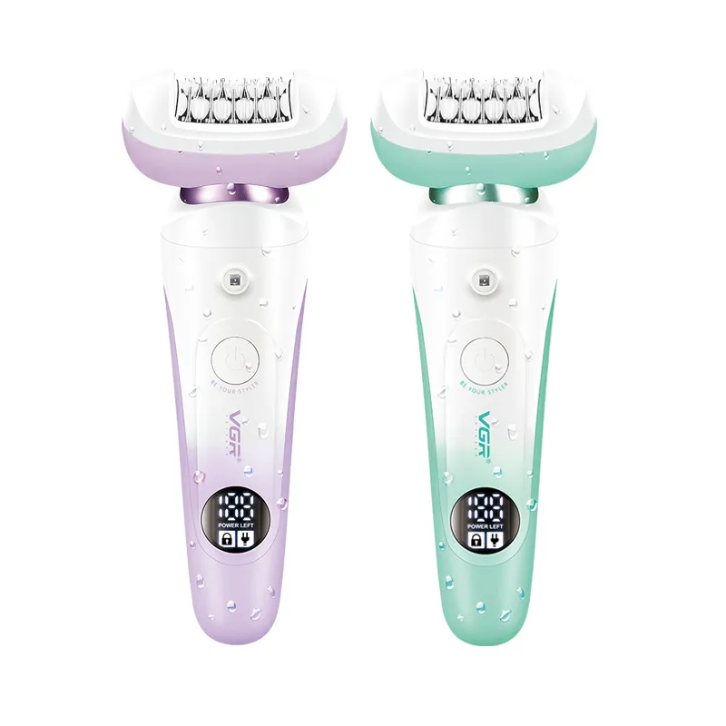 Epilator VGR, 5-in-1, Waterproof, Multi-Heads for Face and Body, USB Charging - V-750