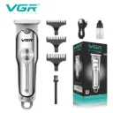 Hair Clipper VGR Turbo, 2 Speeds + Turbo, 3 Guide Combs (1/2/3mm), Type-C Fast Charging, Cordless - V-071