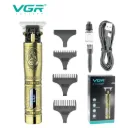Hair Clipper VGR, 3 Guide Combs (1/3/6mm), 800mAh Li-ion, LED Display, Self-Sharpening Stainless Blades, Cord & Cordless - V-091