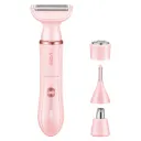 Women's Hair Removal Shaver VGR, Cordless, 500mAh Li-ion, 90-min Runtime, 1.5h USB Charge, Soft Head, Pink - V-761