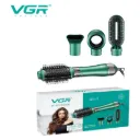 Hot Air Styler VGR, 4-in-1, Ionic Technology, Anti-Burn Comb, Overheat Protection, ABS Matte Body, 360° Swivel Cord, Green - V-493