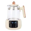 Electric Kettle Bimokook, 2L, Borosilicate Glass, Digital Display, Temperature Control, Multi-Function, White - ABDO-37-200