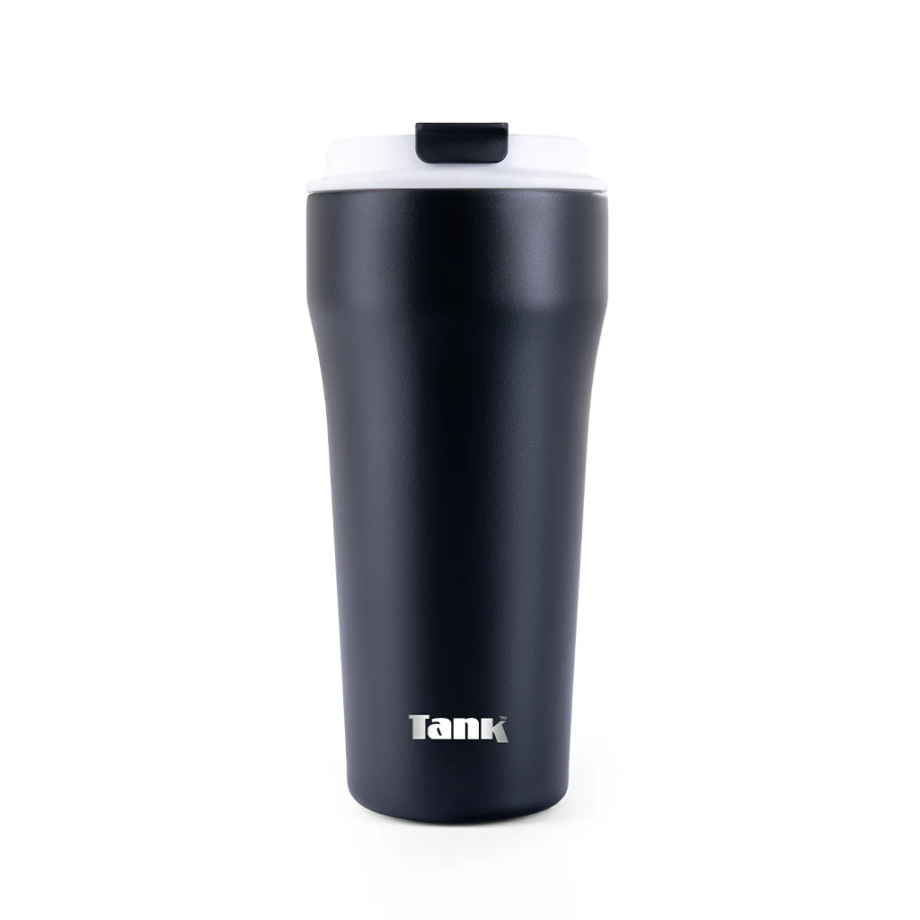 Insulated Stainless Steel Mug Tank Everyday, 480ml, 24h Cold / 6h Hot, BPA-Free, Black