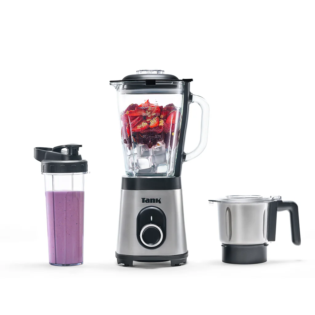 Blender Tank Super Glass, 800W, 1.5L Jug, SS Grinder, BPA Bottle - YB-S62K-GR