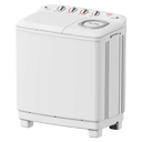 Half Automatic Washing Machine Toshiba Miraco, Twin Tub, 10kg, Air Drying, Wheels, White - VH-Q110MEG