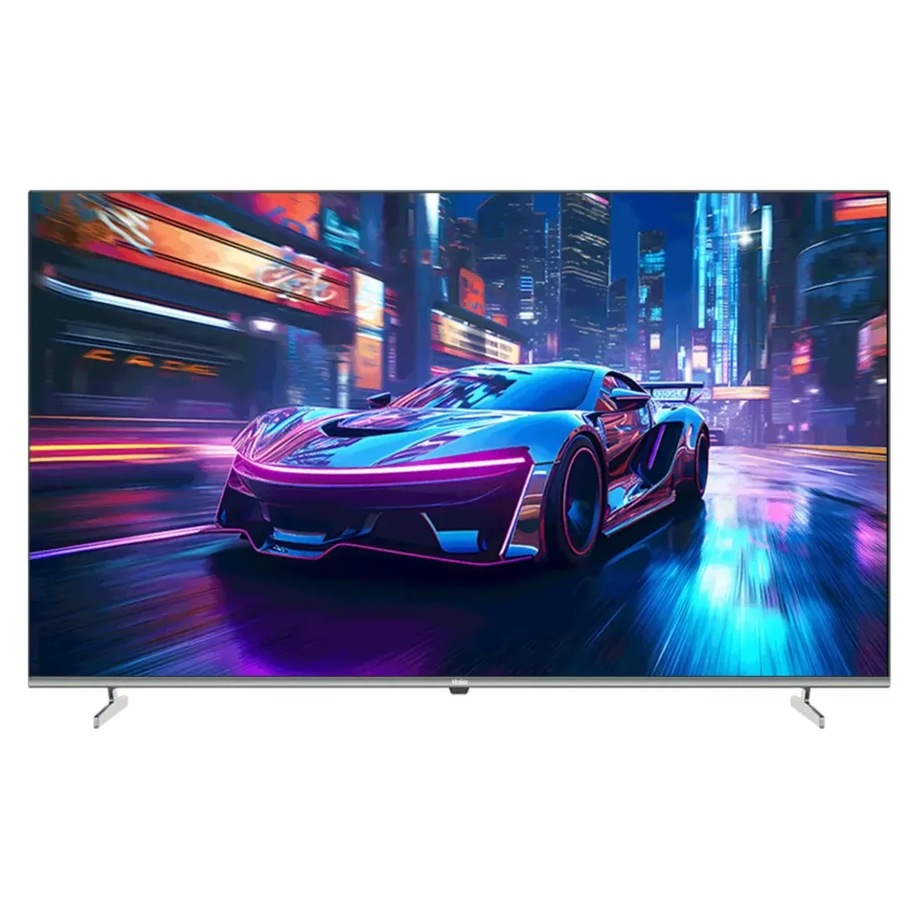 Smart QLED TV Haier, 50 inch, 4K, Frameless, Google TV, Dolby Vision, Built-in Receiver - H50S80FUX