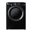 Automatic Washing Machine Hoover, Front Load, 8kg, 5kg Dryer, Inverter, 1400rpm, Steam, Wi-Fi, Black - H3DPS485TAMBBELA