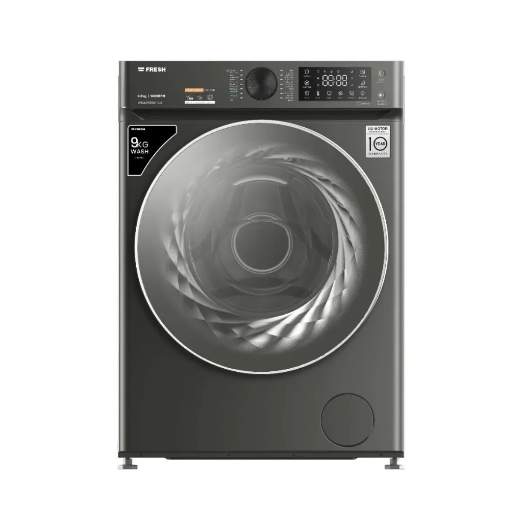 Automatic Washing Machine Fresh, Front Load, 9kg, 1400rpm, Inverter, Direct Drive, Steam, Dark Grey - W9DD1455G1-CG
