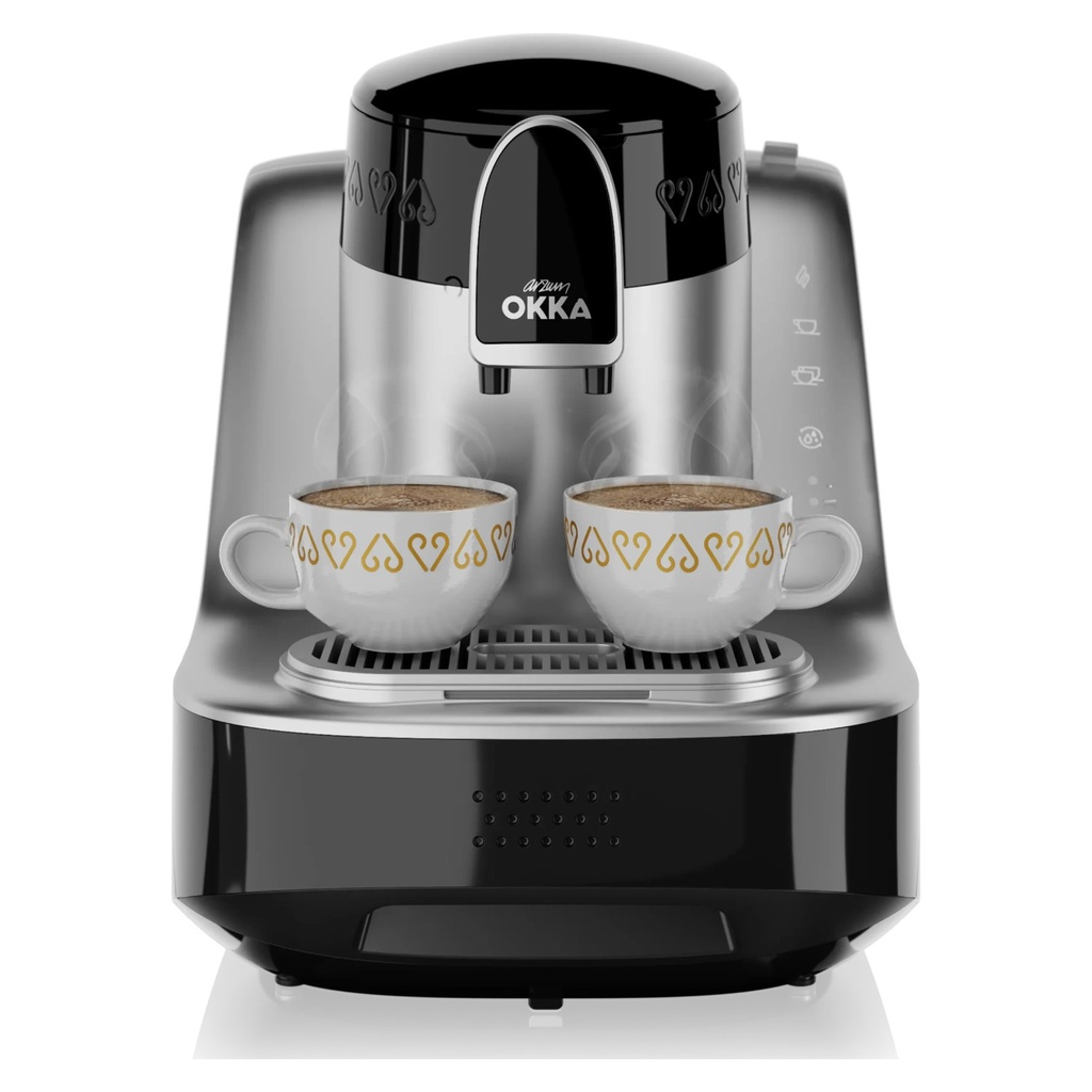 Electric Turkish Coffee Maker Arzum Okka Elit, 2 Cups, Fully Automatic, Self-Cleaning, 710W, Stainless Steel - OK0040-23