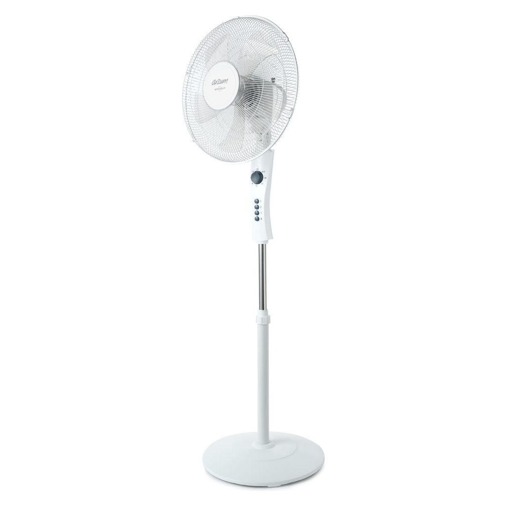 Stand Fan Arzum, Windream, 16 inch, 3 Speeds, 50W, Adjustable Height, White - AR070-02