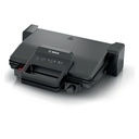 Contact Grill Bosch, 2000W, Removable Plates, Variable Temperature, Gratin Function, Black - TCG3323