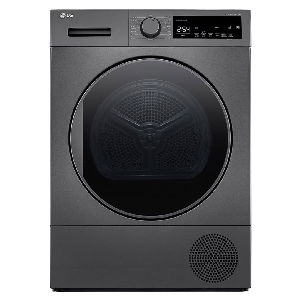 Heat Pump Dryer LG, 8kg, Sensor Dry, A++, Dark Silver - RH80T2SP7RM