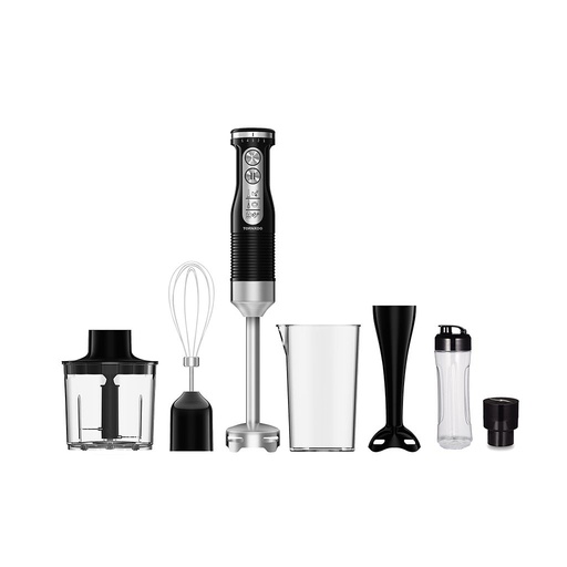 Hand Blender Tornado, 600W, Chopper, Whisk, Black - THB-600C