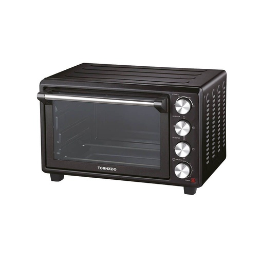 Electric Oven Tornado, 46L, 1800W, Grill, Fan, Black - TEO-46KD-BK