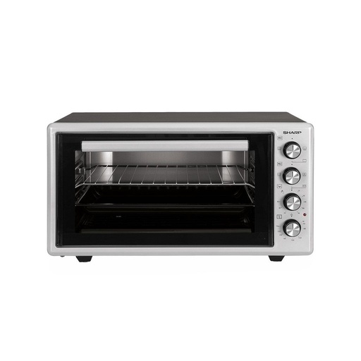 Electric Oven Sharp, 45L, 1400W, Grill, Fan, Silver × Black - EO-S45-ES2