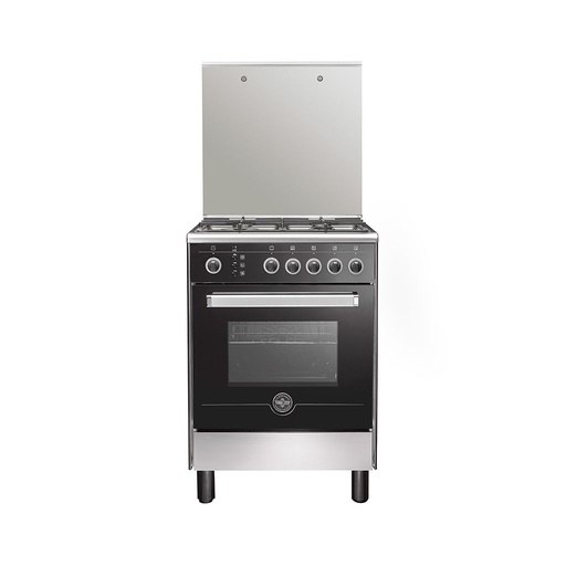 Freestanding Gas Cooker La Germania, 60×60cm, 4 Burners, Full Safety, Cast Iron Grates - 6N80GRB1X4AWW