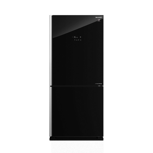 Refrigerator Sharp Inverter Digital Bottom Freezer 558 L, Glass Black - SJ-GV73J-BK