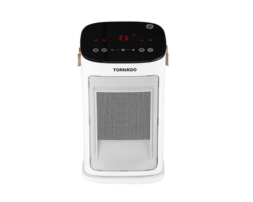 Ceramic Electric Heater Tornado, 2000W, 12m², White - TPH-2000T