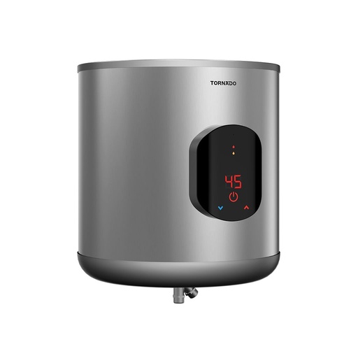 Electric Water Heater Tornado, 35L, Stainless Steel Tank, Digital Display, Silver - EWH-S35CSE-S