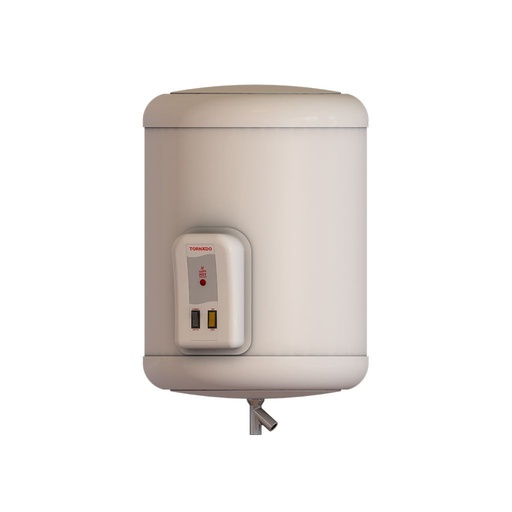 Electric Water Heater Tornado, 55L, Stainless Steel Tank, LED Light, Off White - EHA-55TSM-F