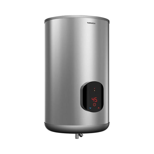 Electric Water Heater Tornado, 65L, Stainless Steel Tank, Digital Display, Silver - EWH-S65CSE-S