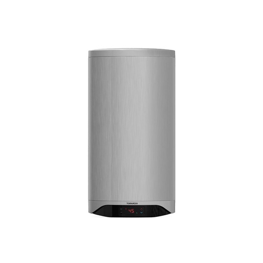 Electric Water Heater Tornado, 80L, Digital Display, Enamel, Silver - TEEE-80DS