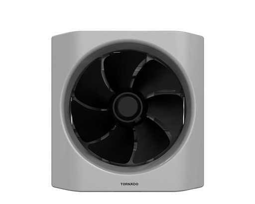 Ventilating Fan Tornado, 20cm, Frame 25×25cm, Black × Gray - TVH-20BG