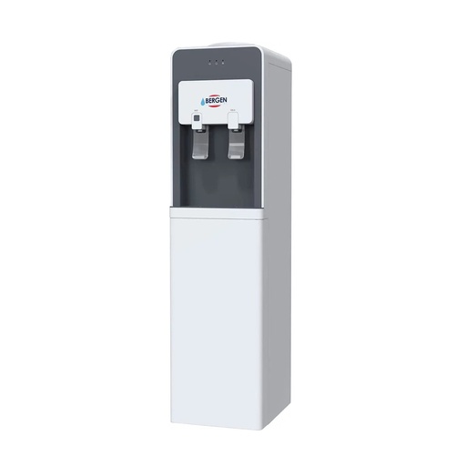 Water Dispenser Bergen, 2 Taps, Top Loading, White/Gray - BY 509