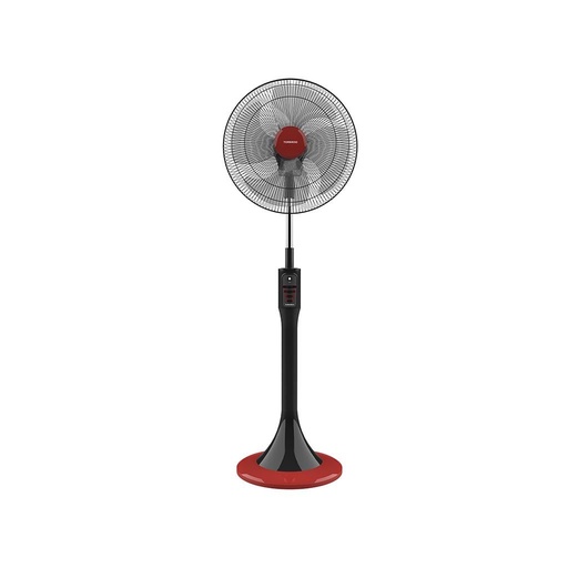 Stand Fan Tornado, 18 inch, 4 Blades, Black × Red - TSF-18MB