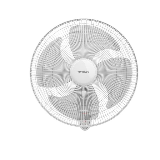 Wall Fan Tornado, 16 inch, 4 Blades, Remote Control, White - EPS-16RW