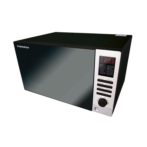 Grill Microwave Tornado, 25L, 900W, 10 Menus, Black - MOM-C25BBE-BK