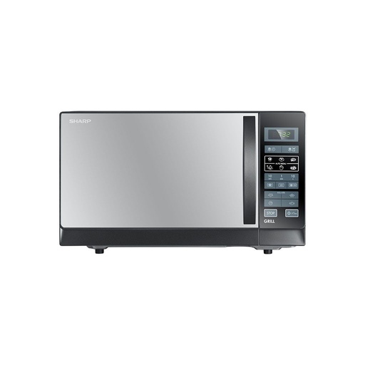 Grill Microwave Sharp, 25L, 900W, 6 Menus, Black - R-750MR(K)