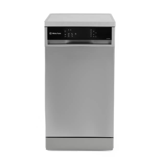 Dishwasher White Point, 10 Place Settings, 45 cm, 5 Programs, Digital, Silver - WPD105DS