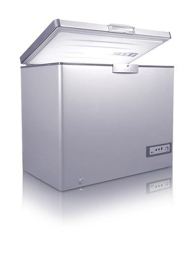 Chest Freezer Passap, 283L, Defrost, Stainless Interior, Silver - CF341PASSISALG