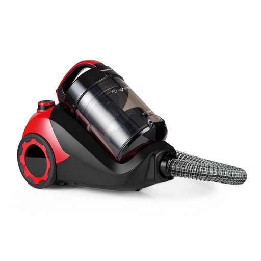 Bagless Vacuum Cleaner Tornado, 1400W, HEPA Filter, Red × Black - TVC-1400C
