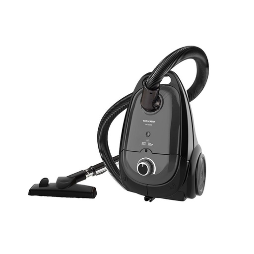 Bagged Vacuum Cleaner Tornado, 1600W, Antibacterial Filter, Gray - TVC-160SG