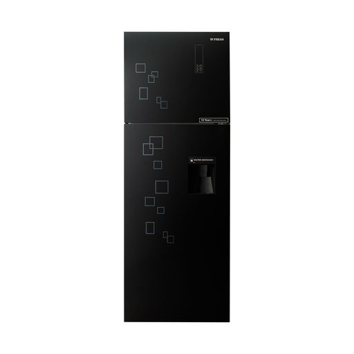 Refrigerator Fresh, No Frost, 426L, With Water Dispenser, Digital, Black Glass - FNT-DR540YGB