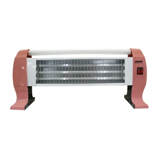Halogen Electric Heater German House, 3 Elements, 1600W, Black