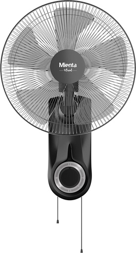 Wall Fan Mienta, 18 inch, 5 Blades, Black - WF50138A