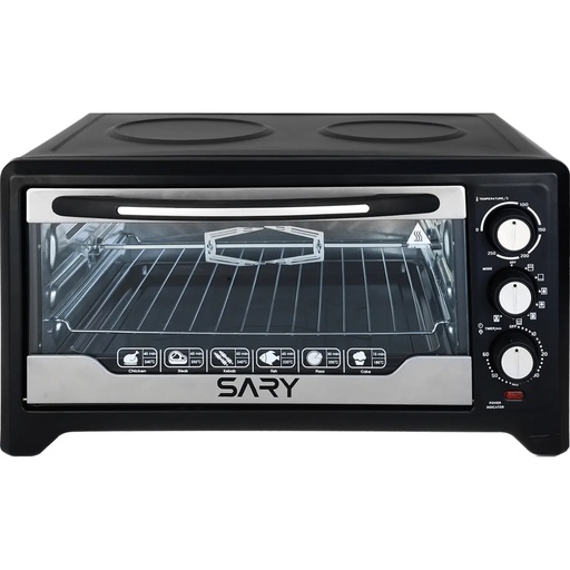 Electric Oven Sari, 45L, 2000W, Grill, Black - SRT-OBK31004