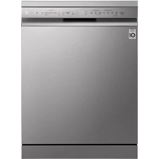 Dishwasher LG, 14 Place Settings, 60 cm, 10 Programs, Digital, Silver - DFC532FPE