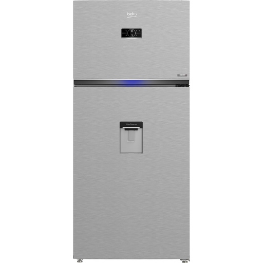Refrigerator Beko, Inverter, No Frost, 630L, With Water Dispenser, Digital, Stainless - RDNE650E60XP