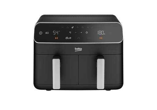 Steam Air Fryer Beko, 8.5L, 2400W, Digital, Black - FRL 5388 B