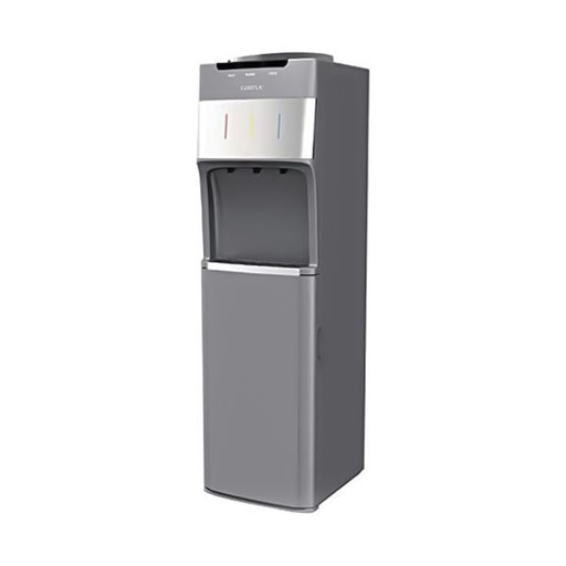Water Dispenser castle, 3 Taps, with Cabinet, Top Loading, Silver - WD3040S