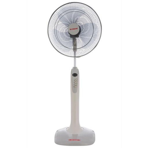 Stand Fan Fresh, 18 inch, 3 Blades, White - Piano