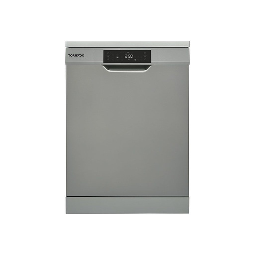Dishwasher Tornado, 13 Place Settings, 60 cm, 8 Programs, Digital, Dark Silver - TDV-FN138CDS