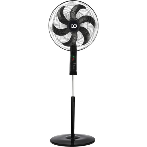 Stand Fan IDO, 18 inch, 6 Blades, Remote Control, Black - SF18RC-BK